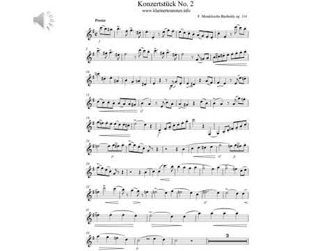 その他 Konzertstuecke op. 113 und 114 fuer Klarinette Basetthorn (2 Klarinetten) und Klavier d2ldlup Mendelssohn -Two Concert Pieces for Clarinet and Basset horn