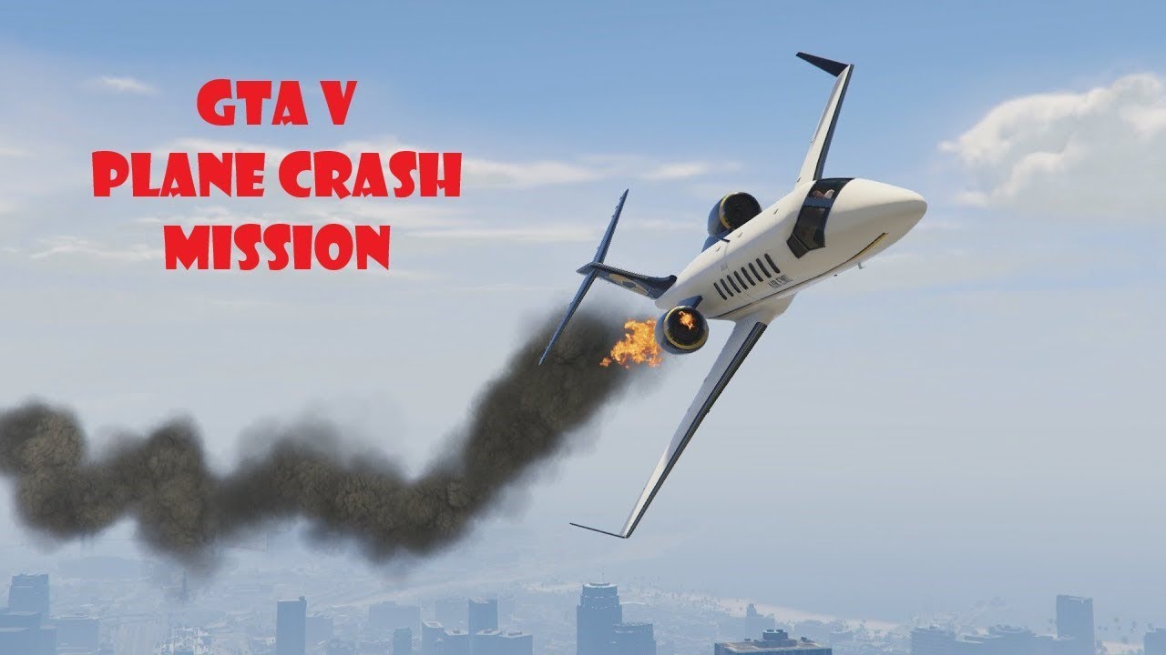GTA 5 Shooting down plane mission Plane crash mission Crash landing