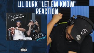 Lil Durk - Let Em Know (Official Audio) REACTION