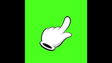 Finger pointing green screen Overlay
