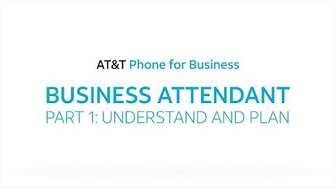 Business Attendant, Part 1: Understand and Plan