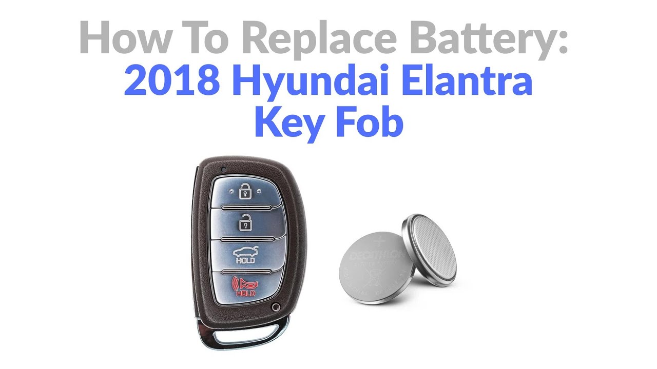 Как заменить батарейку в брелке ключа Hyundai Elantra 2018 года