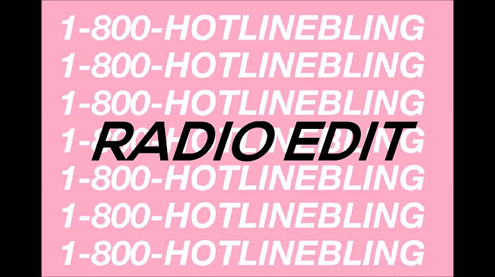 Hotline Bling Radio Edit version - Radio Edit performance video thumbnail