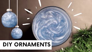 Creating Turbulent Flows Inside Christmas Ornaments