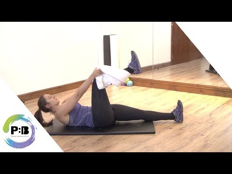 HAMSTRING STRETCH WITH TOWEL - IMPROVING YOUR POSTURE EXERCISES