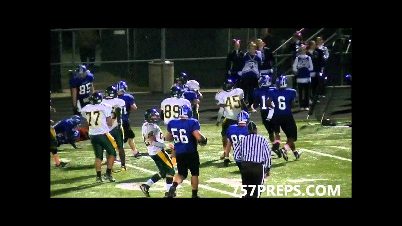 Bruton High (VA) vs York High (VA) Bay Rivers District Football 2011