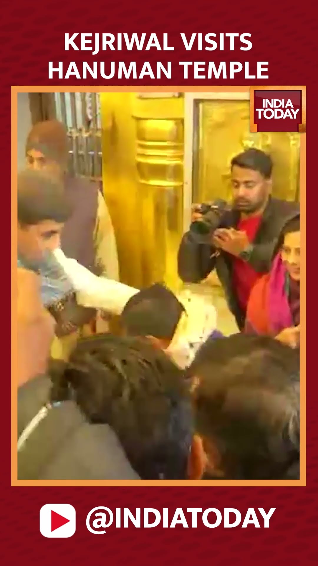 Arvind Kejriwal Visits Hanuman Temple Before Filing Nominations For Delhi Elections 2025 #shorts