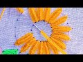 Amazing Flower Hand Embroidery Designs !!!Very Easy Bullion Knot stitch Flower Embroidery Tutorial-2