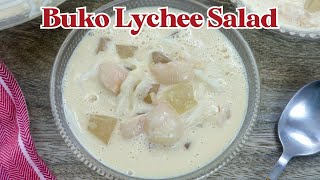 Creamy and refreshing Buko Lychee Salad