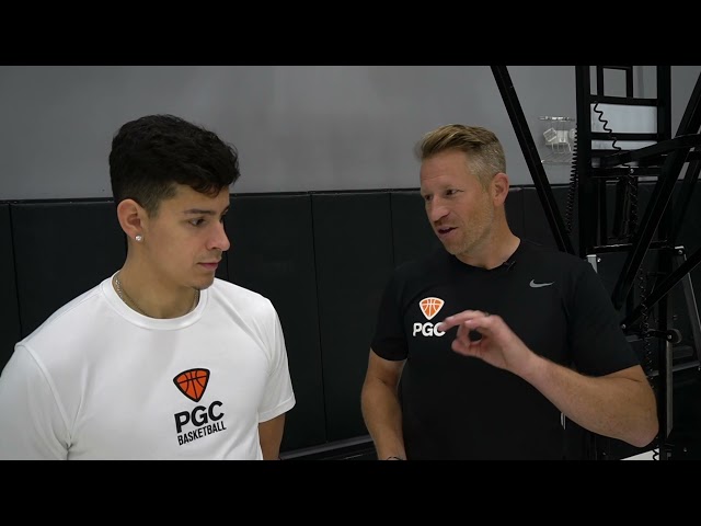PGC Basketball Drill Series - Corner Burn on The Gun basketball shooting machine by Shoot-A-Way