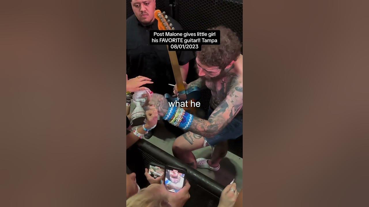 Post Malone GAVE AWAY His Guitar... 😭
