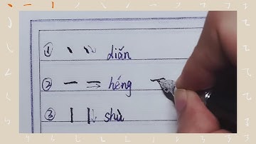 Learn All Chinese Character Strokes in One Video - Write Chinese Character. 学习汉字笔画