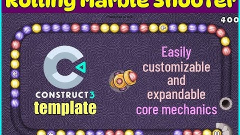 Rolling Marble Shooter Template for Construct 3