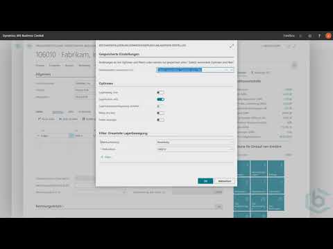 Business Central - Lagereinlagerung und Lagerkommissionierung