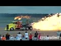 Shockwave Jet Truck - Fireballs, Afterburner Pops and High Speed Run - NAS Oceana Airshow 2014