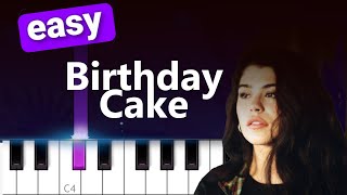Dylan Conrique - Birthday Cake  EASY PIANO TUTORIAL