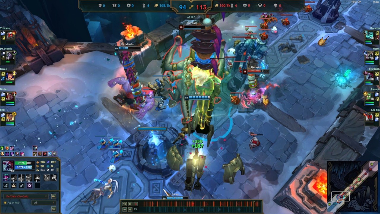 Ultra fed Cho'Gath in Aram Mayhem - LoL Replay