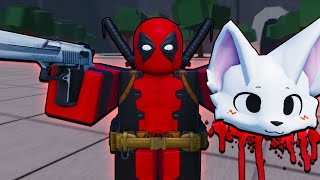 i TROLLED a HACKER as DEADPOOL in The Strongest Battlegrounds ROBLOX