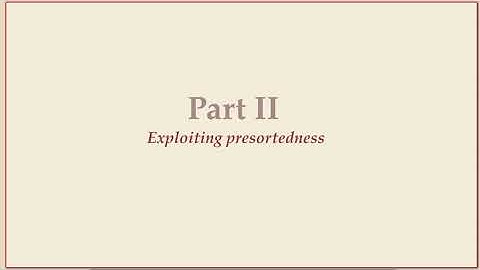 COMP526 (Spring 2022) 3-6 §3.5 Adaptive sorting