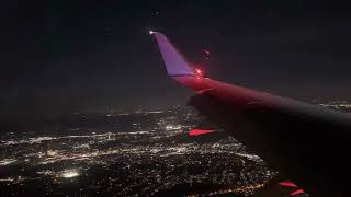 Beautiful Boston Logan airport landing | night #deltaairlines
