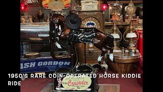 1950&#39;s Rare Coin Operated Horse Kiddie Ride SOLD FOR  $16,995