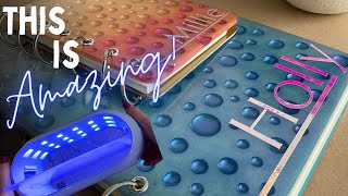 Gorgeous Resin Notebooks - New UV Lights from @LETSRESIN