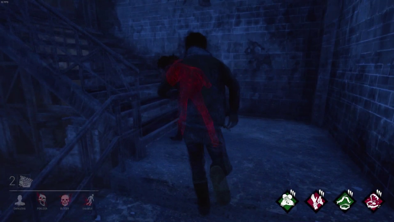 Dead by Daylight. Darkusha, Bloody, Saa Boji, Pokldsa vs Trapper