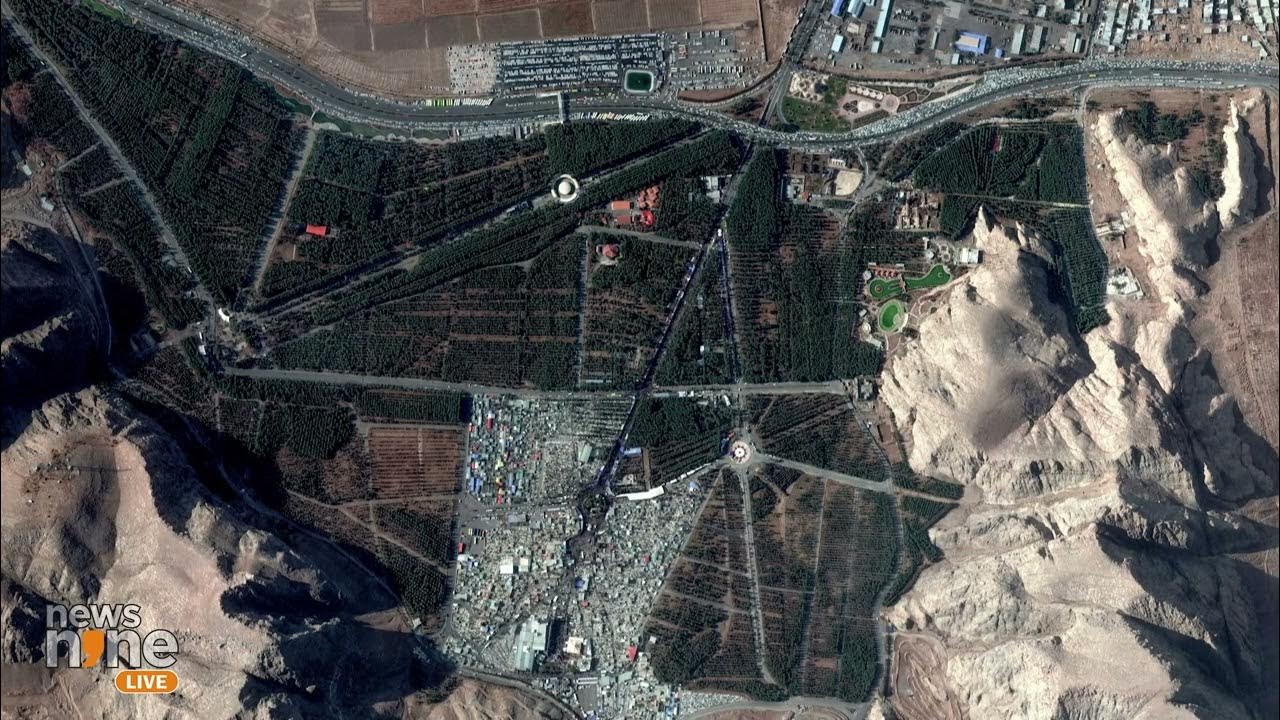 Iran Breaking Satellite Images Capture Massive Crowds Moments Before