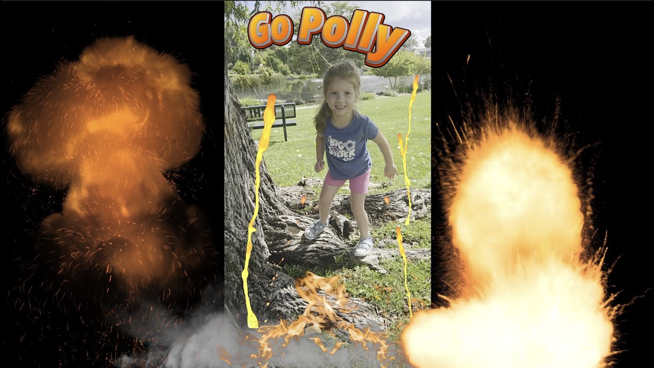 🌋 The Floor is Lava! Polly vs. Lava Monster & Lava Bombs