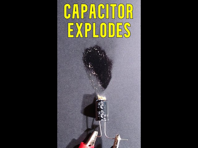 470uF capacitor explodes out schmoo class=