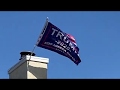 American and Trump Flags Together!