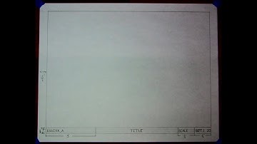#1 Sheet Metal Layout Technical Drawing - Border and Title block