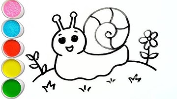 How to Draw a Snail | Easy Snail Drawing for Kids | Step-by-Step Tutorial