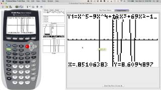 Using a TI-84 to factor a polynomial