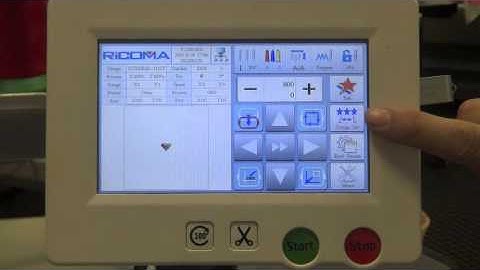 How to select a hoop on your RiCOMA TC Series