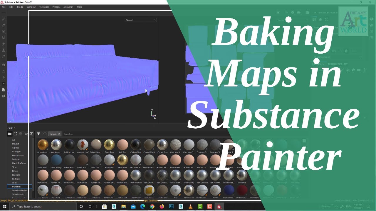 Baking Maps in Substance Painter - YouTube