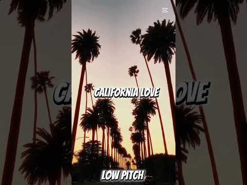 California Love | 2pac ft Dr Dre & Roger Troutman ￼| Low Pitch ￼| ￼#californialove #2pac #drdre #90s