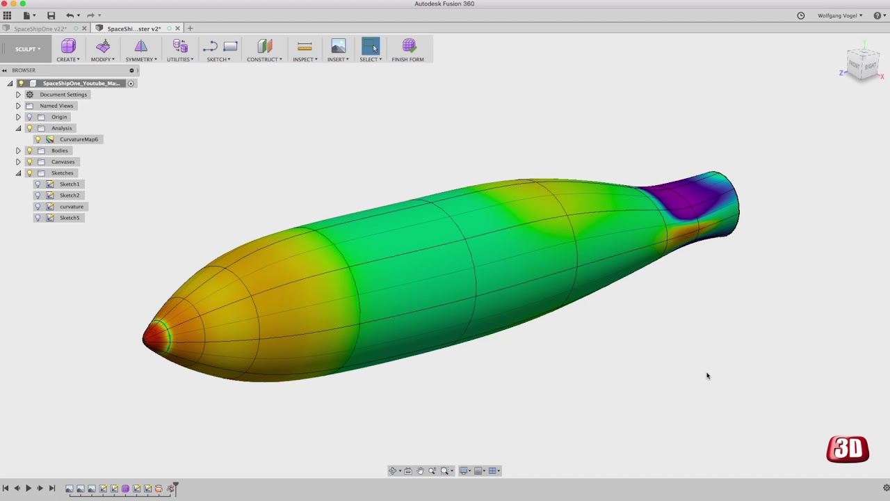 Fusion 360 - Curvature