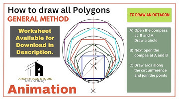 HOW TO DRAW POLYGONS THROUGH A LINE-GENERAL METHOD -Geometrical Construction (Engineering Drawing )