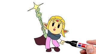 How to Draw Zelda From The Legend of Zelda Echoes of Wisdom