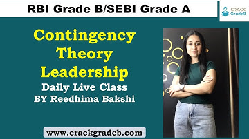 Contingency Theory of leadership: RBI/SEBI/PFRDA