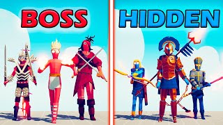 BOSS UNITS TEAM vs OLD HIDDEN UNITS  Totally Accurate Battle Simulator | TABS