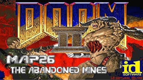 Doom II: Hell on Earth - Map26: The Abandoned Mines (100%) [DOSBox]