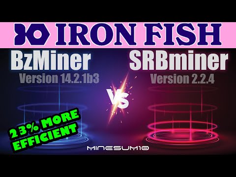 Bzminer beta - 23% increase over SRBminer on Ironfish
