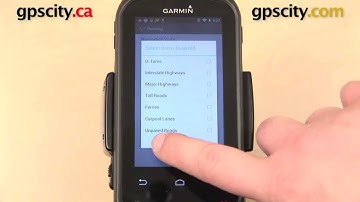 Garmin Monterra: Routing Settings with GPS City
