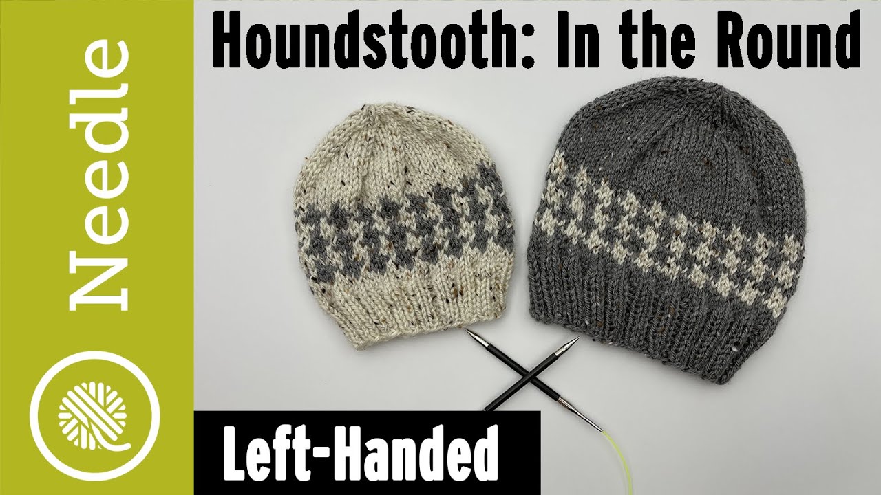 How to Knit Houndstooth In the Round | Plus Knit Shorter Floats
