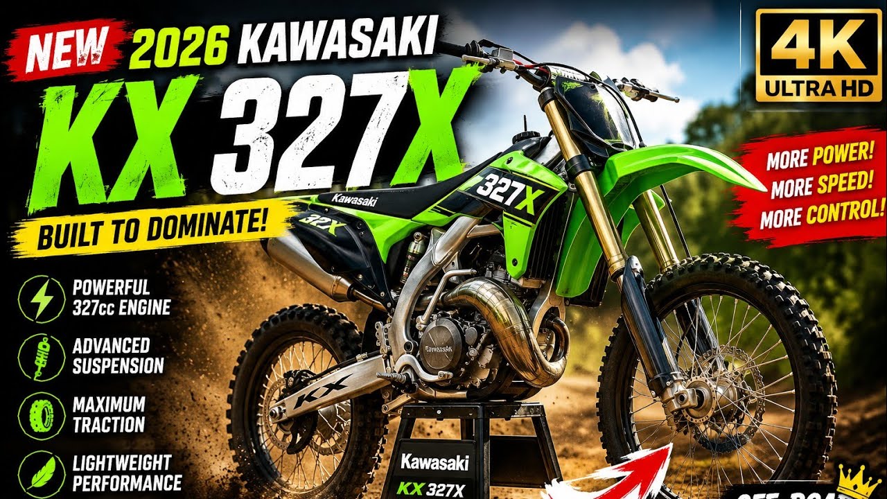 🔥 2026 Kawasaki KX 327X Revealed – The Ultimate Off-Road Beast