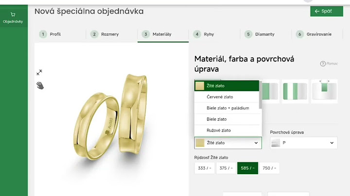 Konfigurátor obrúčok v predajni Klenoty Zeme