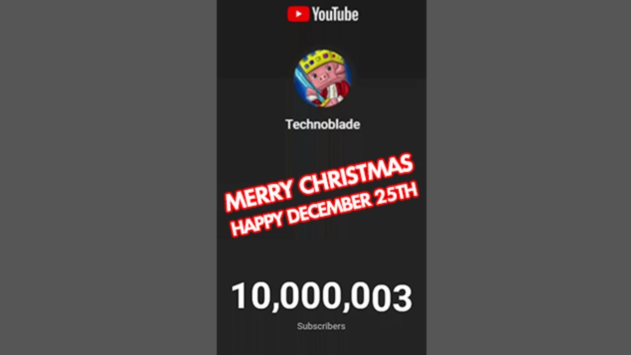 The Technoblade 10 million subs elbow reveal dropped today and im