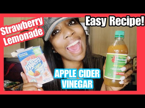 make-apple-cider-vinegar-taste-amazing!-|-strawberry-lemonade-recipe